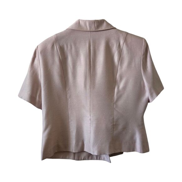 Vintage Lois Snyder Dani Max Blush Pink Two-Piece Jacket Skirt Set. Plus Size 16 - Picture 6 of 9